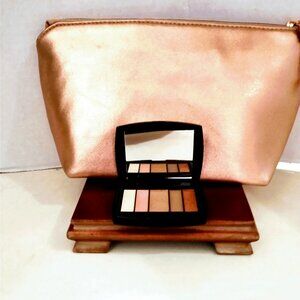 NEW LANCOME COSMETIC BAG + 5 PALETTE EYESHADOW COMPACT in SUMMER CHIC